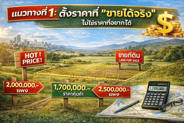 วิธีขายที่ดินให้ได้เร็วแบบไม่ต้องผ่านนายหน้า