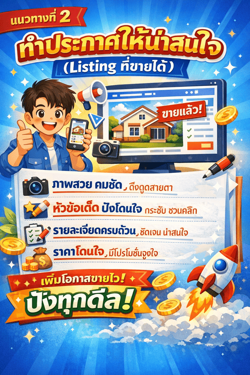 วิธีขายที่ดินให้ได้เร็วแบบไม่ต้องผ่านนายหน้า