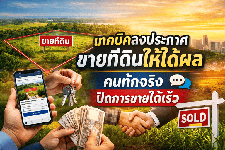 ลงประกาศขายที่ดิน