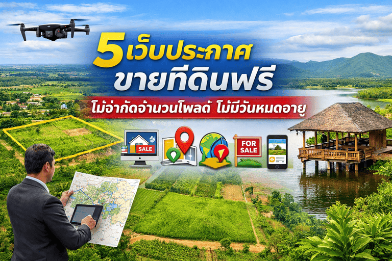 เว็บลงประกาศที่ดินฟรี ไม่จำกัดโพส