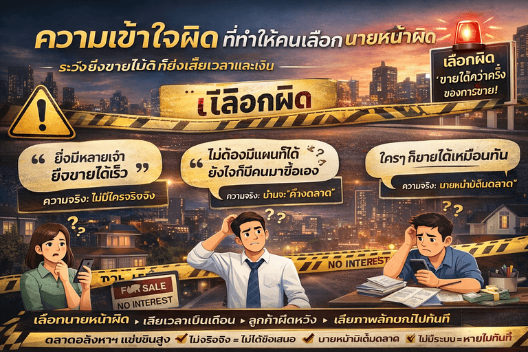 วิธีเลือกนายหน้าที่ดิน