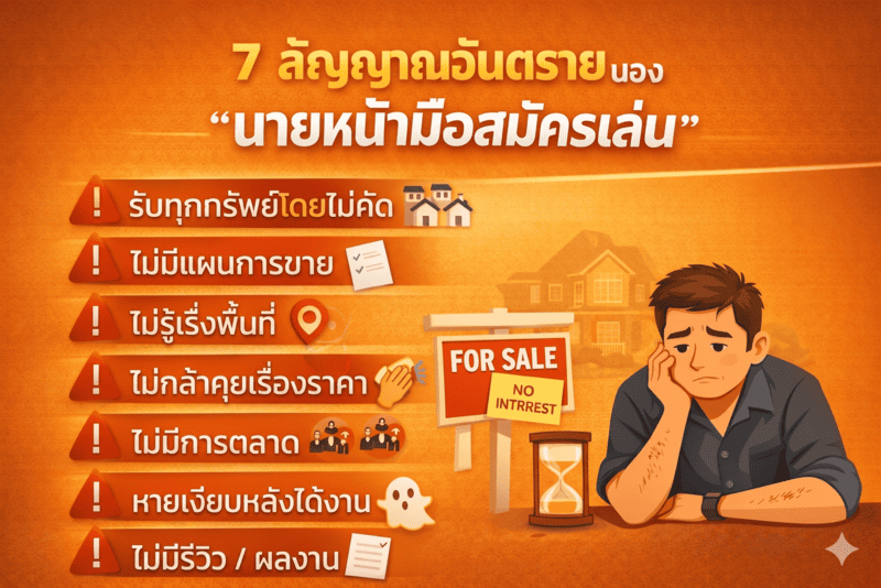 วิธีเลือกนายหน้าที่ดิน