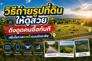 วิธีถ่ายรูปที่ดินให้ดูสวย ดึงดูดคนซื้อทันที