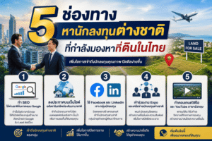 5 ช่องทางหานักลงทุนต่างชาติ ที่กำลังมองหาที่ดินในไทย