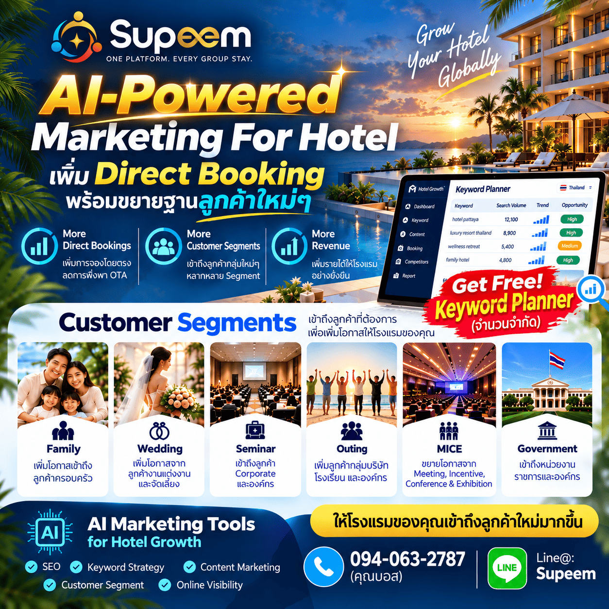 เพิ่ม Direct Booking