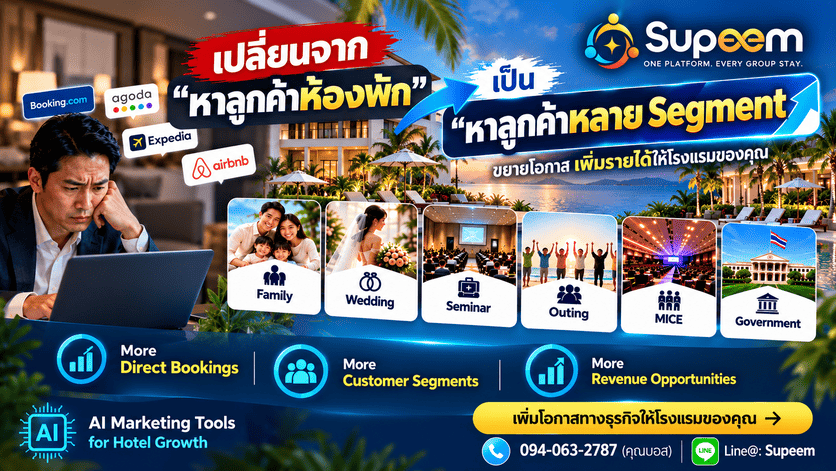 หาลูกค้าห้องพัก