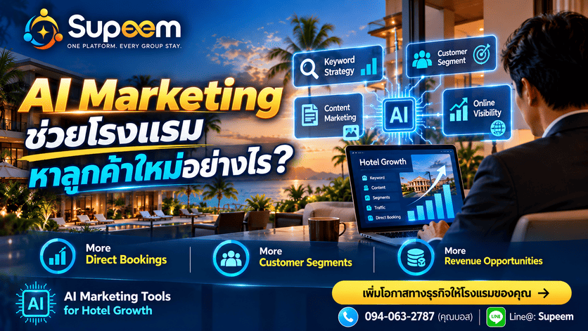 AI Marketing ช่วยโรงแรมหาลูกค้า