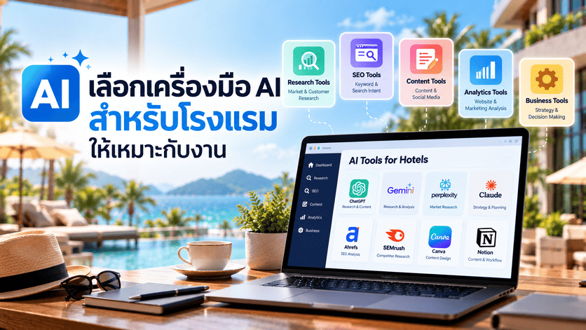 เลือกเครื่องมือ AI สำหรับโรงแรมให้เหมาะกับงาน