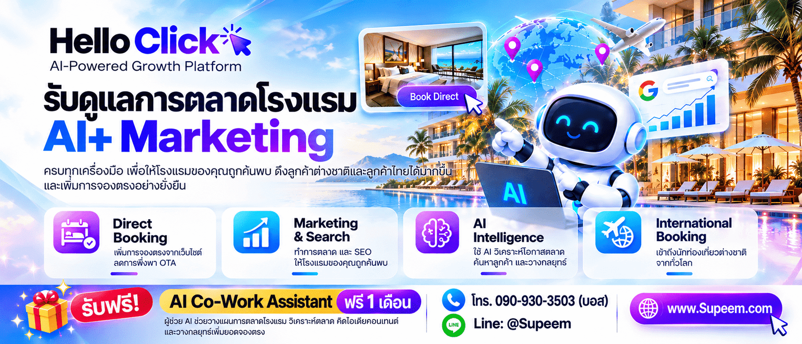 AI การตลาดโรงแรม